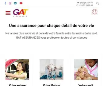 Gat.com.tn(GAT ASSURANCES Tunisie) Screenshot