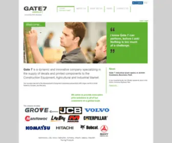 Gate7LLC.com(VIN Plates and Off Highway Machinery Supplies) Screenshot