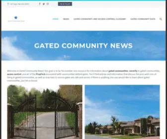 Gatedcommunitynews.com(Gated Community News) Screenshot