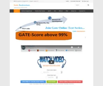 Gateinstructors.in(GATE Instructors) Screenshot
