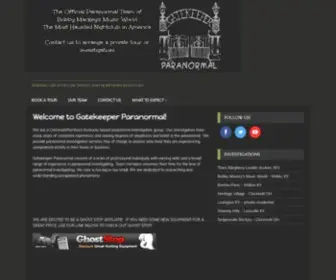 Gatekeeperparanormal.com(Gatekeeper Paranormal) Screenshot