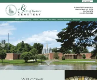 Gateofheavenny.com(The mission of Gate of Heaven Cemetery) Screenshot