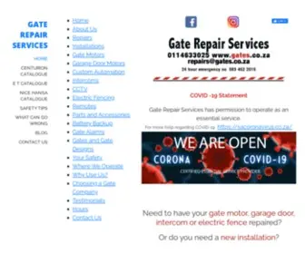 Gates.co.za(Gate Repair Services) Screenshot