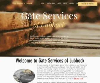 Gateservicesoflubbock.com(Fence) Screenshot