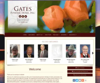 Gatesfuneralhome.com(Gates Funeral Home) Screenshot