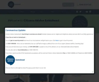 Gatesheadcab.org.uk(Citizens Advice Gateshead) Screenshot