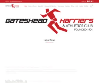 Gatesheadharriers.com(Gateshead Harriers & Athletics Club) Screenshot