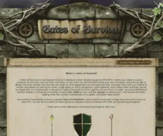 Gatesofsurvival.com(Gates of Survival) Screenshot