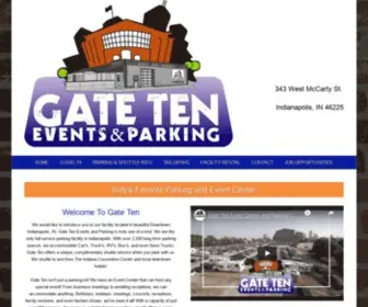 Gatetenevents.com(Event Parking Indianapolis) Screenshot