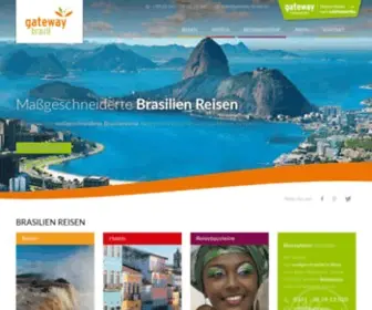 Gateway-Brazil.de(Brasilien Reisen vom Spezialisten) Screenshot