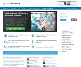 Gatewayaffiliates.com(Free Home Based Business Leads Generation) Screenshot