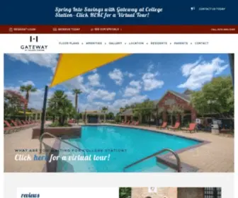 Gatewaycollegestation.com(Gateway at College Station Provides Off Campus Apartments For Students Of Texas A&M University In College Station) Screenshot