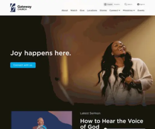 Gatewaydfw.com(Gateway Church) Screenshot