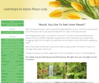 Gateways-TO-Inner-Peace.com(Find Inner Peace With Easy Techniques For Spiritual Health) Screenshot