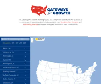 Gatewaysforgrowth.org(Documenting the impact of immigrants on our nation's economy) Screenshot