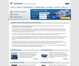 Gatewaysmoving.com(International Movers & Long) Screenshot