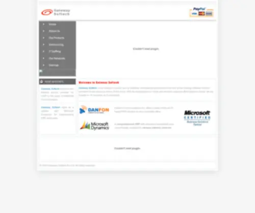 Gatewaysoftech.com(Gateway Softech) Screenshot
