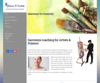 Gatewaystocreativity.com(Artists & Painters) Screenshot