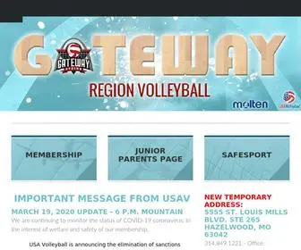Gatewayvb.org(Gateway Region Volleyball) Screenshot