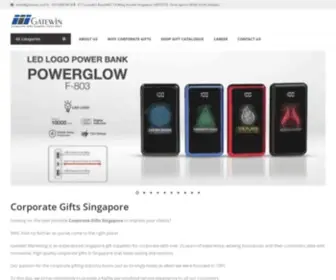 Gatewin.com(Gatewin Marketing experienced corporate gifts Singapore supplier) Screenshot