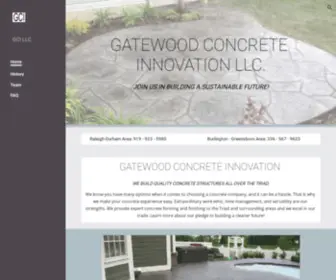 Gatewoodconcreteinnovation.com(GCI LLC) Screenshot