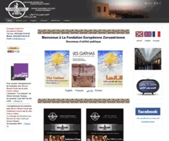 Gatha.org(European Centre for Zoroastrian Studies) Screenshot