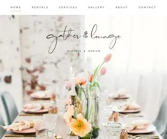 Gatherandlounge.com(Your event) Screenshot