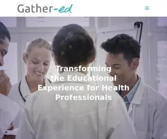 Gathered.com(Transforming the Educational Experience for Health Professionals) Screenshot