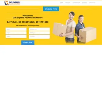 Gatiexpress.co.in(Gati Express Packers and Movers Company) Screenshot