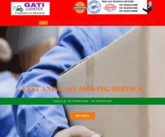 Gatilogisticspackers.com(Gati Logistics Movers & packers Regd) Screenshot