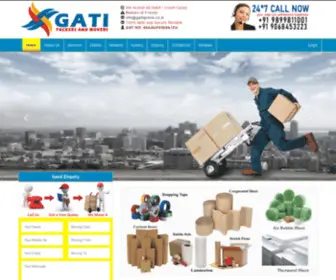 Gatixpress.co.in(Gati Express Packers and Movers) Screenshot