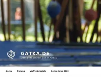 Gatka.de(Diese Seite befindet sich im Aufbau) Screenshot