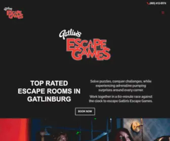 Gatlinsescapegames.com(Escape Rooms in Gatlinburg TN) Screenshot