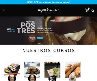 Gatodumasonline.com.ar(Cursos de cocina online) Screenshot