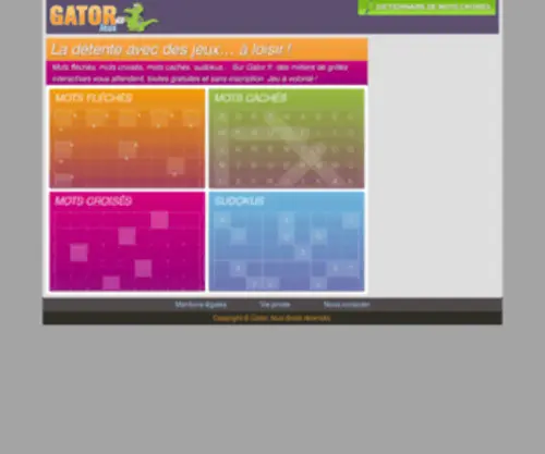 Gator.fr(Jeux gratuits ) Screenshot