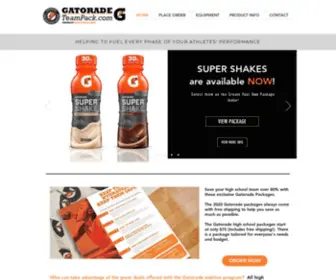 Gatoradeteampack.com(Gatorade High School TeamPack) Screenshot