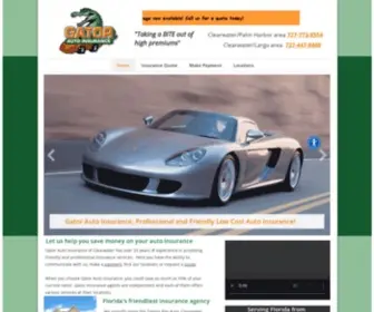 Gatorautoins.com(Gator Auto Insurance of Clearwater) Screenshot