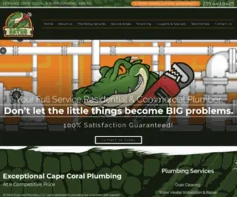 Gatordrainandplumbing.com(Cape Coral Plumber) Screenshot