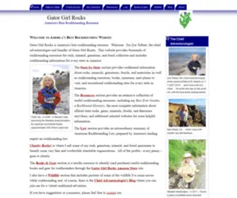 Gatorgirlrocks.com(America's Best Rockhounding Website) Screenshot