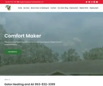 Gatorheatingandair.com(Gator Heating and Air Conditioning) Screenshot