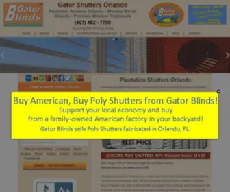 Gatorshutters.com(Plantation Shutters Orlando) Screenshot