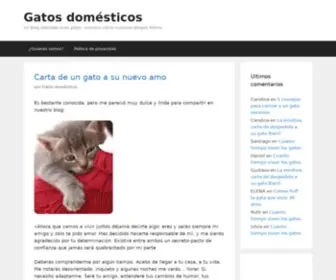 Gatosdomesticos.com(Gatos domésticos) Screenshot
