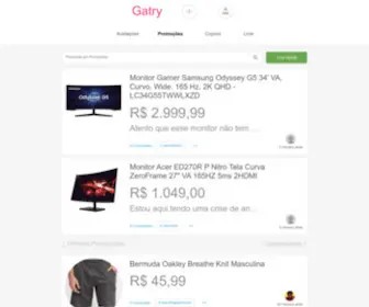 Gatry.com(Promoções) Screenshot