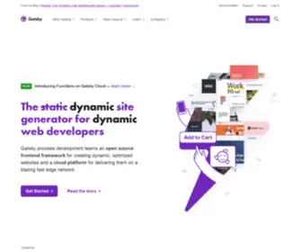 Gatsby.design(The Fastest Frontend for the Headless Web) Screenshot