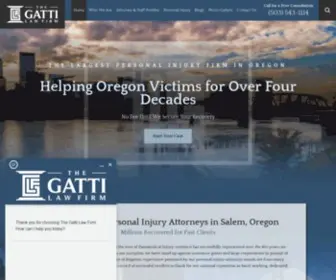 Gattilaw.com(Oregon Personal Injury Lawyers) Screenshot