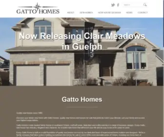 Gattohomesinc.com(Gatto Homes) Screenshot