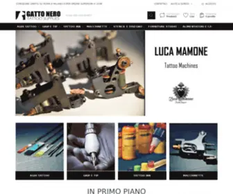 Gattonerotattoo.com(Gatto Nero Tattoo Supplies) Screenshot