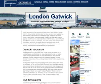 Gatwick.se(London Gatwick flygplats) Screenshot