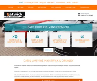 Gatwickcarandvanrental.com(Gatwick Car & Van Rental) Screenshot