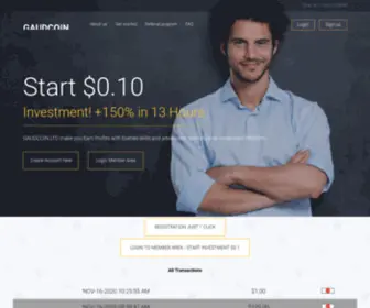 Gaudcoin.site(Gaudcoin site) Screenshot